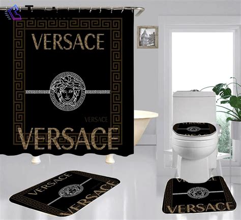 versace bathmat|versace shower curtain set.